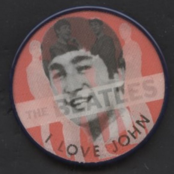 VINTAGE 1964 VARI VUE FLICKER PIN BACK OF JOHN LENNON THE BEATLES - Picture 1 of 1